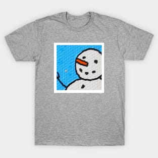 Snowman Portrait #5 T-Shirt